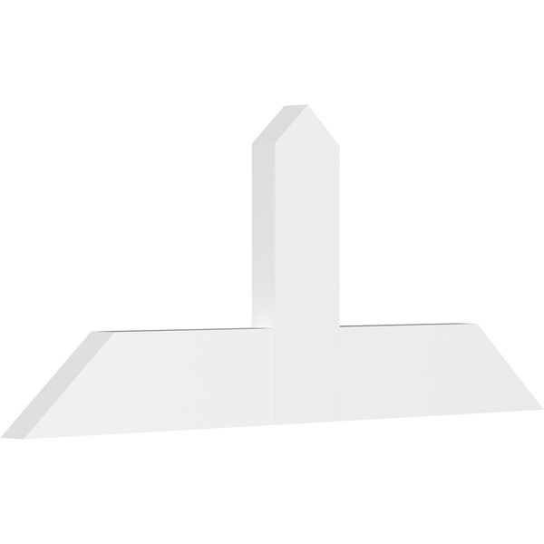 Ekena Millwork Portland Architectural Grade PVC Gable Bracket, 48"W x 20"H x 2"D x 6"F, 10/12 Pitch GBP048X20X0206POR00 - main